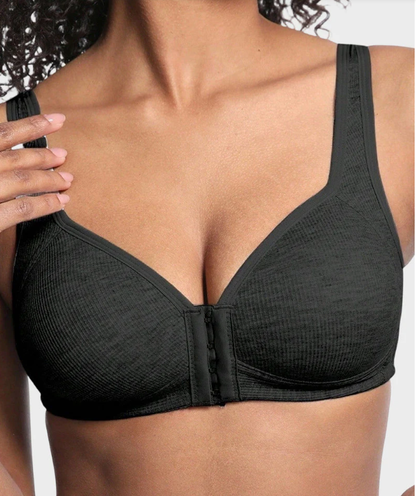 Front Closure Wireless Support Bra – Easy-On Design, Lift & All-Day Comfort