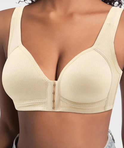 Front Closure Wireless Support Bra – Easy-On Design, Lift & All-Day Comfort